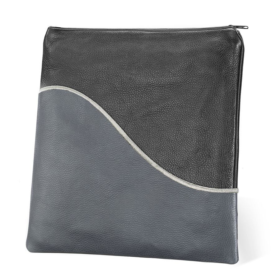 Tallis and Tefillin Bag Design 325- Black and Livid Leather – Livid