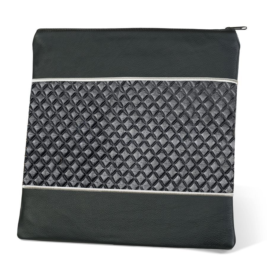 Tallis and Tefillin Bag Design 326-Diamond Leather – Black