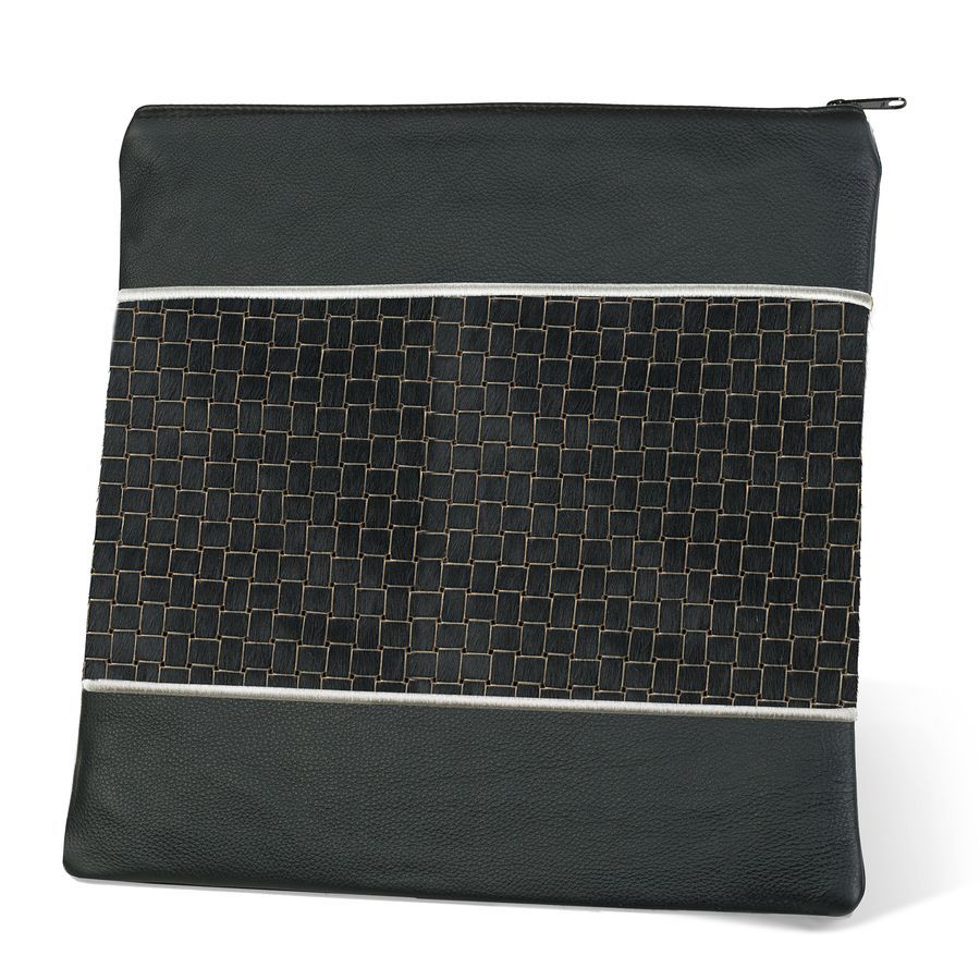 Tallis and Tefillin Bag Design 326-Woven Fur – Black