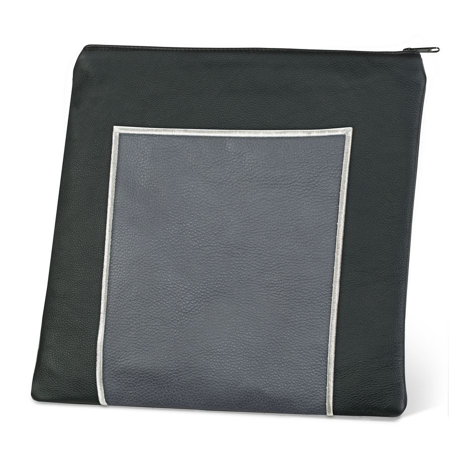 Tallis and Tefillin Bag Design 327- Black and Livid Leather – Livid