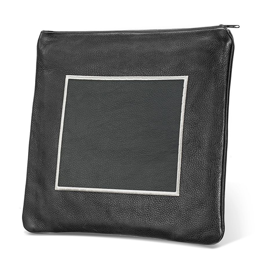 Tallis and Tefillin Bag Design 328- Solid Leather – Black