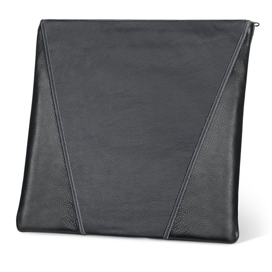 Tallis and Tefillin Bag Design 342- Solid Leather – Black