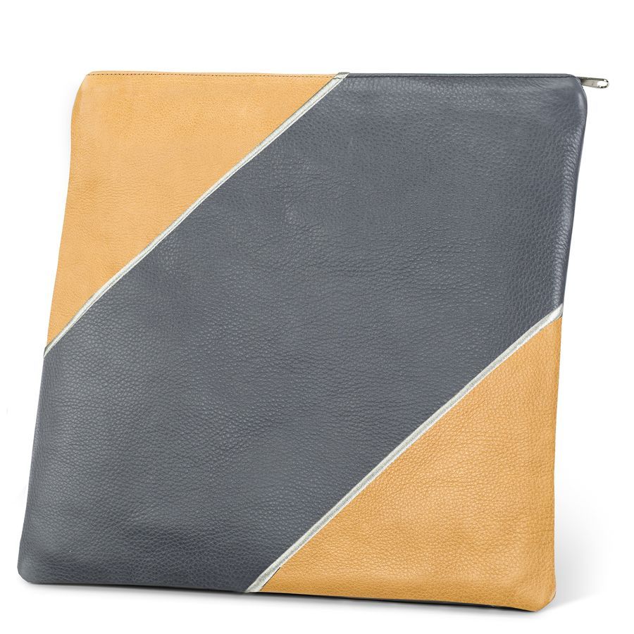 Tallis and Tefillin Bag Design 343- Camel and Livid Leather – Livid