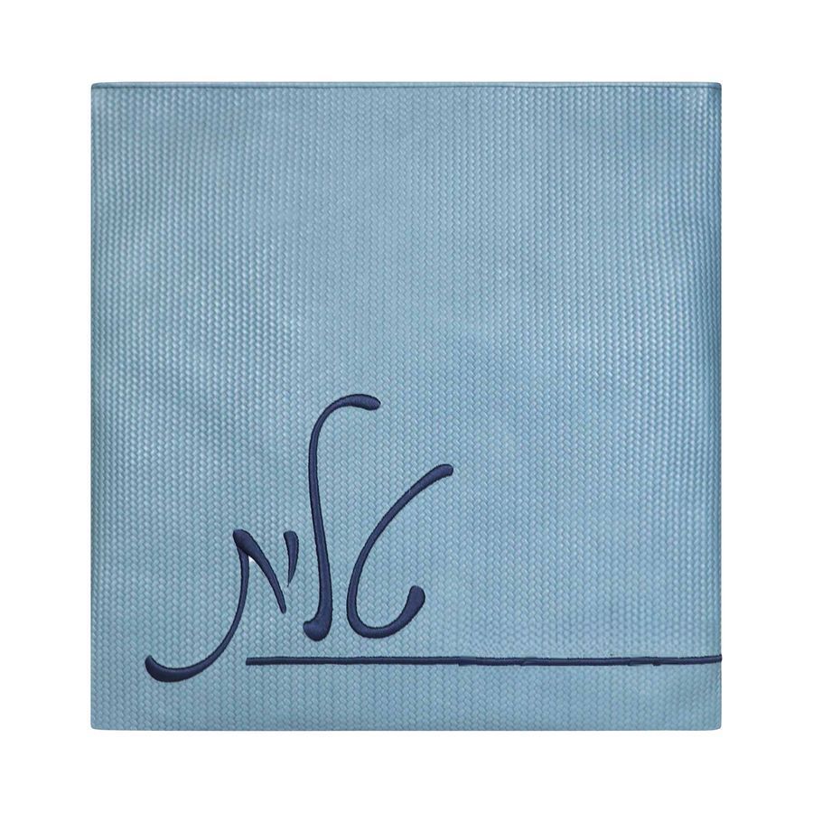 Tallis and Tefillin Bag Design 412- Solid Premium Leather – Sky Blue
