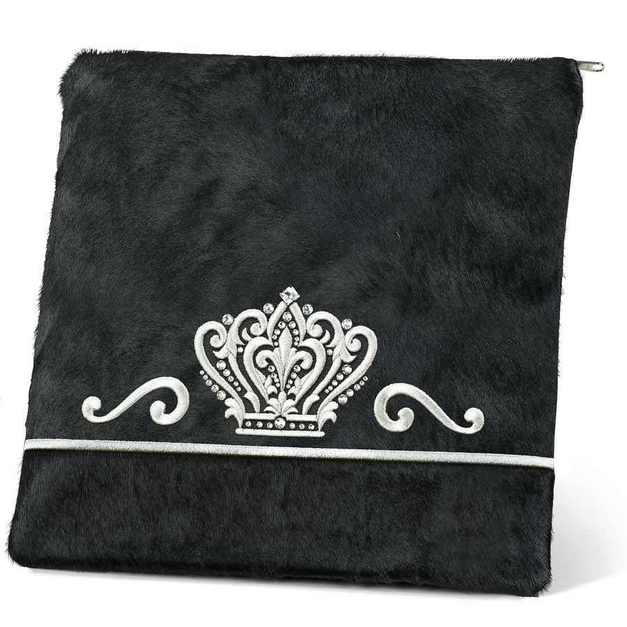 Tallis and Tefillin Bag Design 349- Solid Fur – Black
