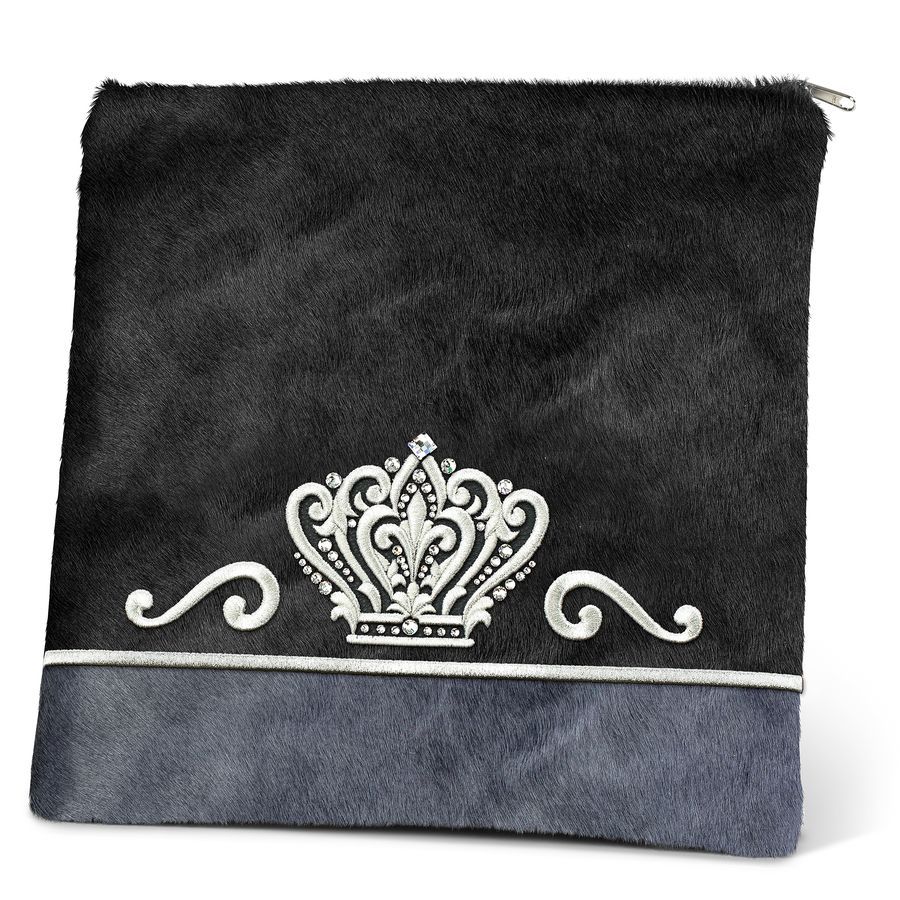 Tallis and Tefillin Bag Design 349- Black and Livid Fur – Black