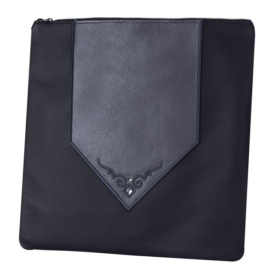 Tallis and Tefillin Bag Design 380- Black and Livid leather – Livid