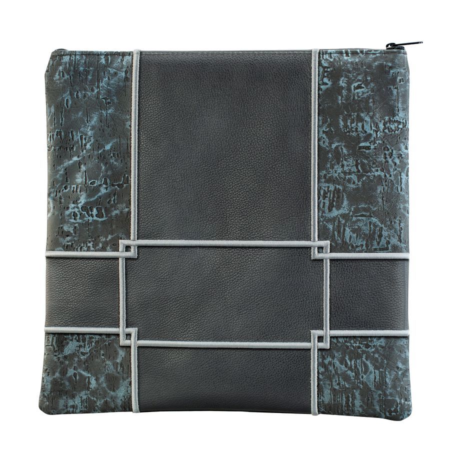 Tallis and Tefillin Bag Design 510 - Leather and Exotic Leather – Navy