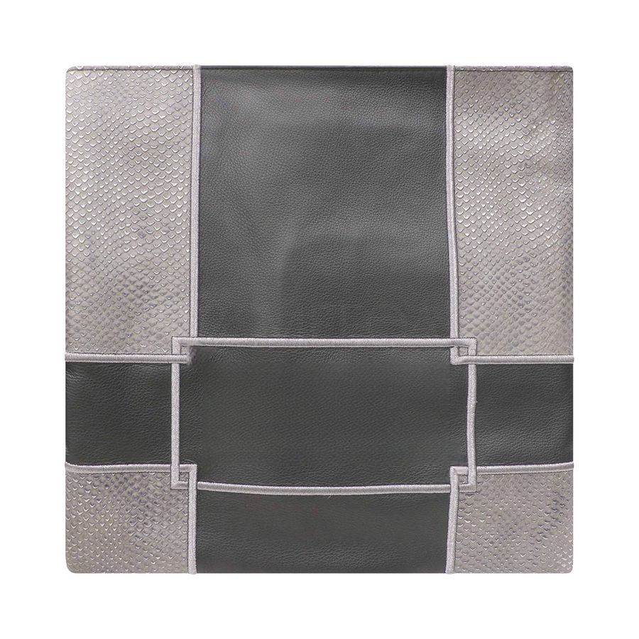 Tallis and Tefillin Bag Design 510 - Leather and Exotic Leather – Grey
