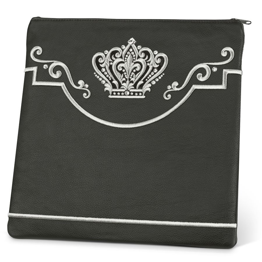 Tallis and Tefillin Bag Design 350- Solid Leather – Black
