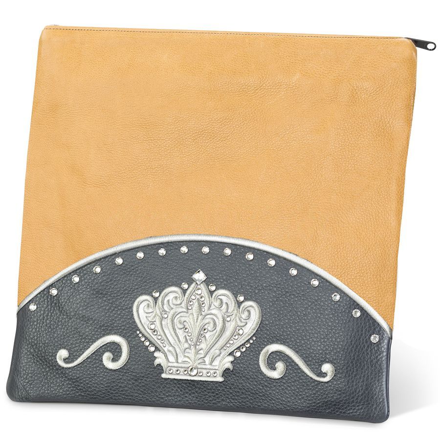 Tallis and Tefillin Bag Design 351 - Livid and Camel Leather – Camel