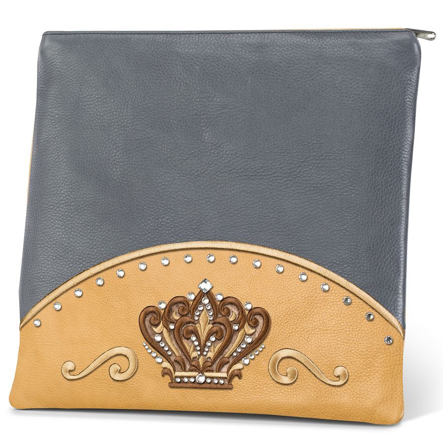 Tallis and Tefillin Bag Design 351 - Livid and Camel Leather – Livid
