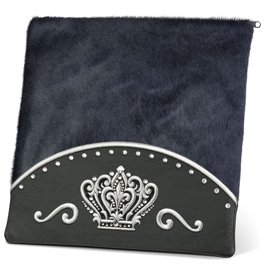 Tallis and Tefillin Bag Design 351 - Black Leather and Fur – Livid