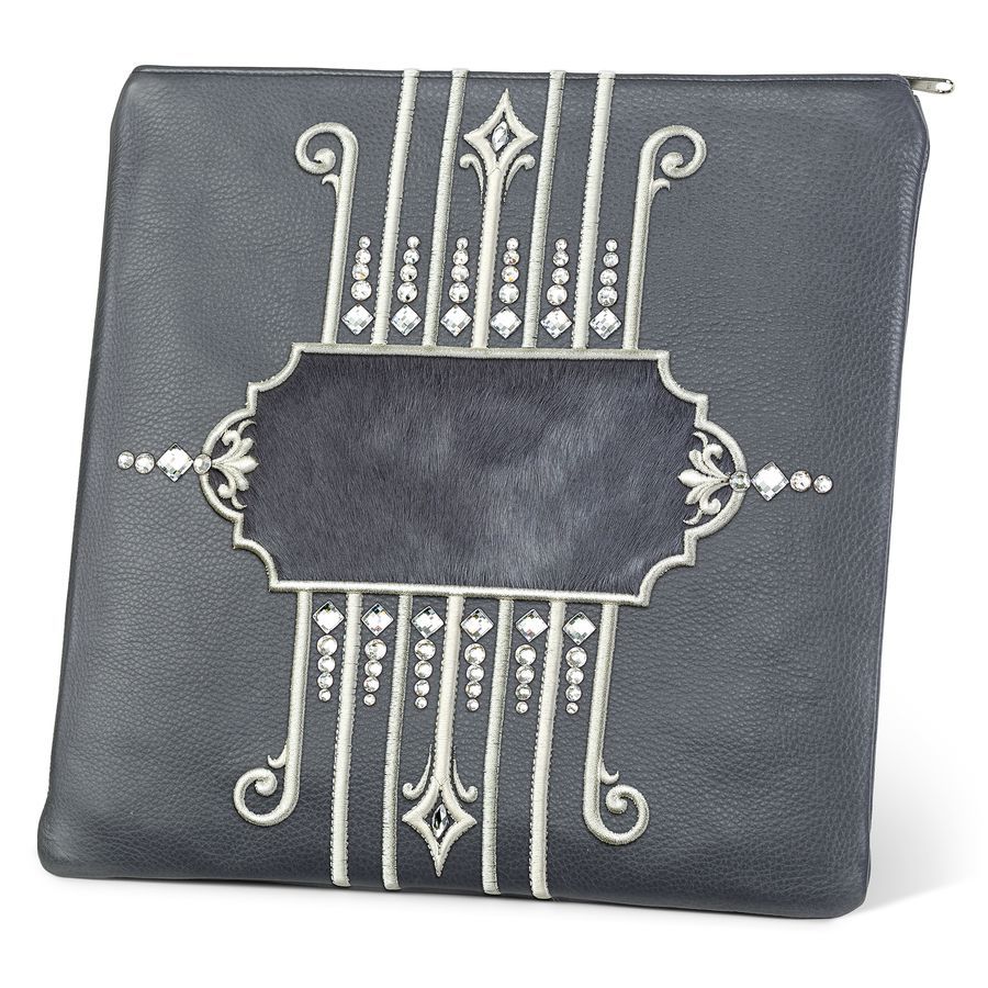 Tallis and Tefillin Bag Design 355 - Livid Leather and Fur – Livid