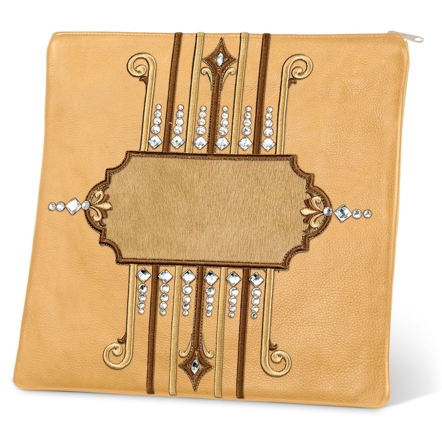 Tallis and Tefillin Bag Design 355 - Camel Leather and Fur – Camel