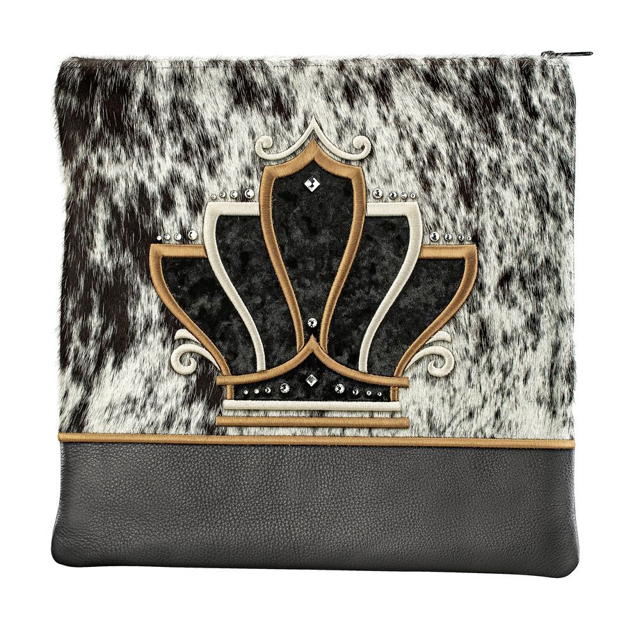 Tallis and Tefillin Bag Design 530 - Leather and Fur