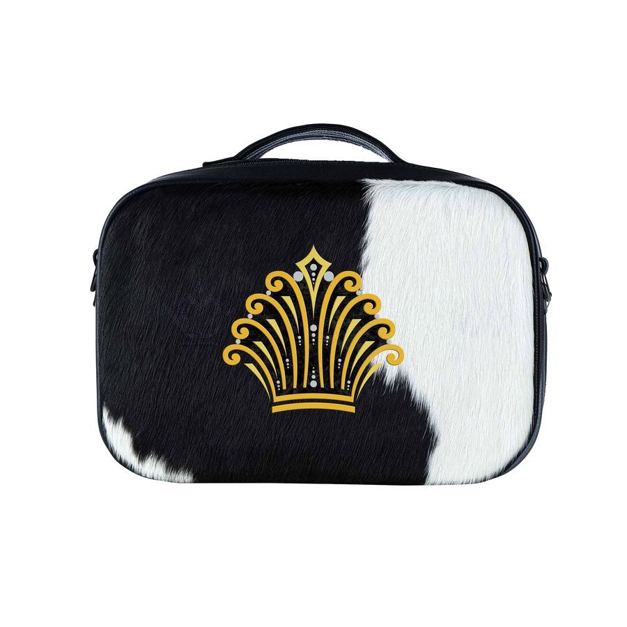 Traveling Tallit Bag Black and White Fur Crown 833 – Black&White Fur